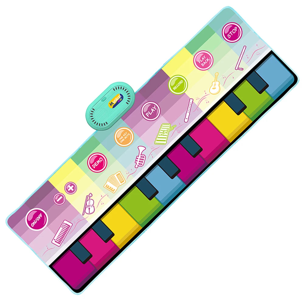 Coolplay Musical Piano Mat for Kids Toddlers Floor Keyboard Dance Mat with 8 Animal Sounds Baby Mat Educational Toys