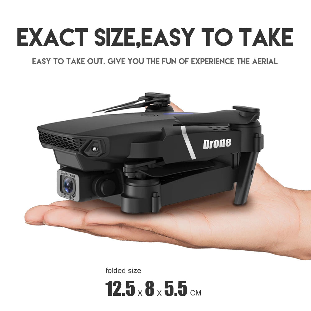 KBDFA 2024 New E88 Pro WIFI FPV Drone Wide Angle HD 4K 1080P Camera Height Hold RC Foldable Quadcopter Dron Helicopter Toys Gift