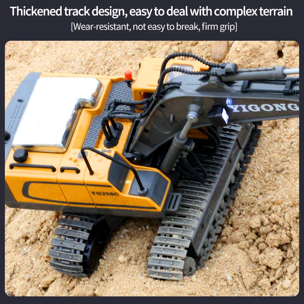 RC Excavator RC CRA Children Toys Remote Control Excavator Toys Kids Radio Control Dump Truck Bulldozer Electric Car Toys Gift