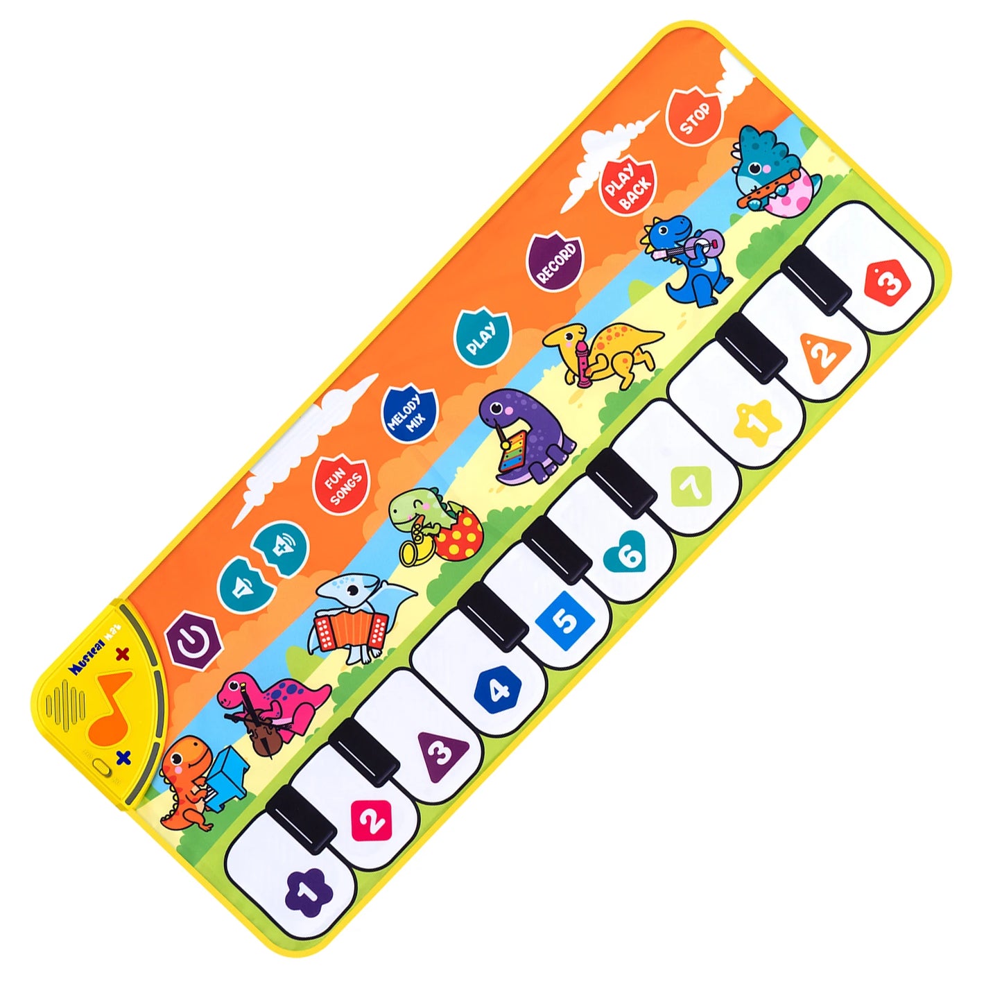 Coolplay Musical Piano Mat for Kids Toddlers Floor Keyboard Dance Mat with 8 Animal Sounds Baby Mat Educational Toys