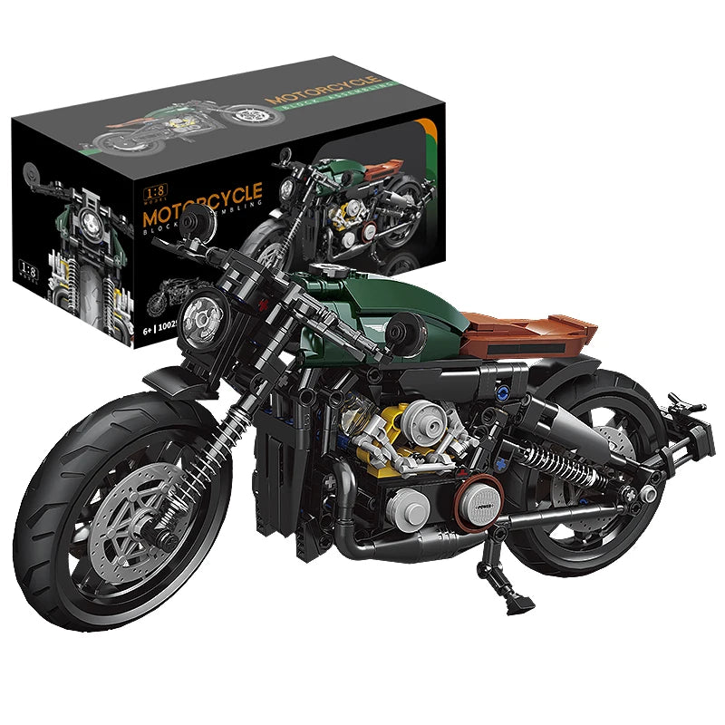 Classic 1:8 Super Motorbike Building Bricks Sets City Racer Motorcycle Technical Blocks Toys Gifts for Kids Boys Adult 600+pcs