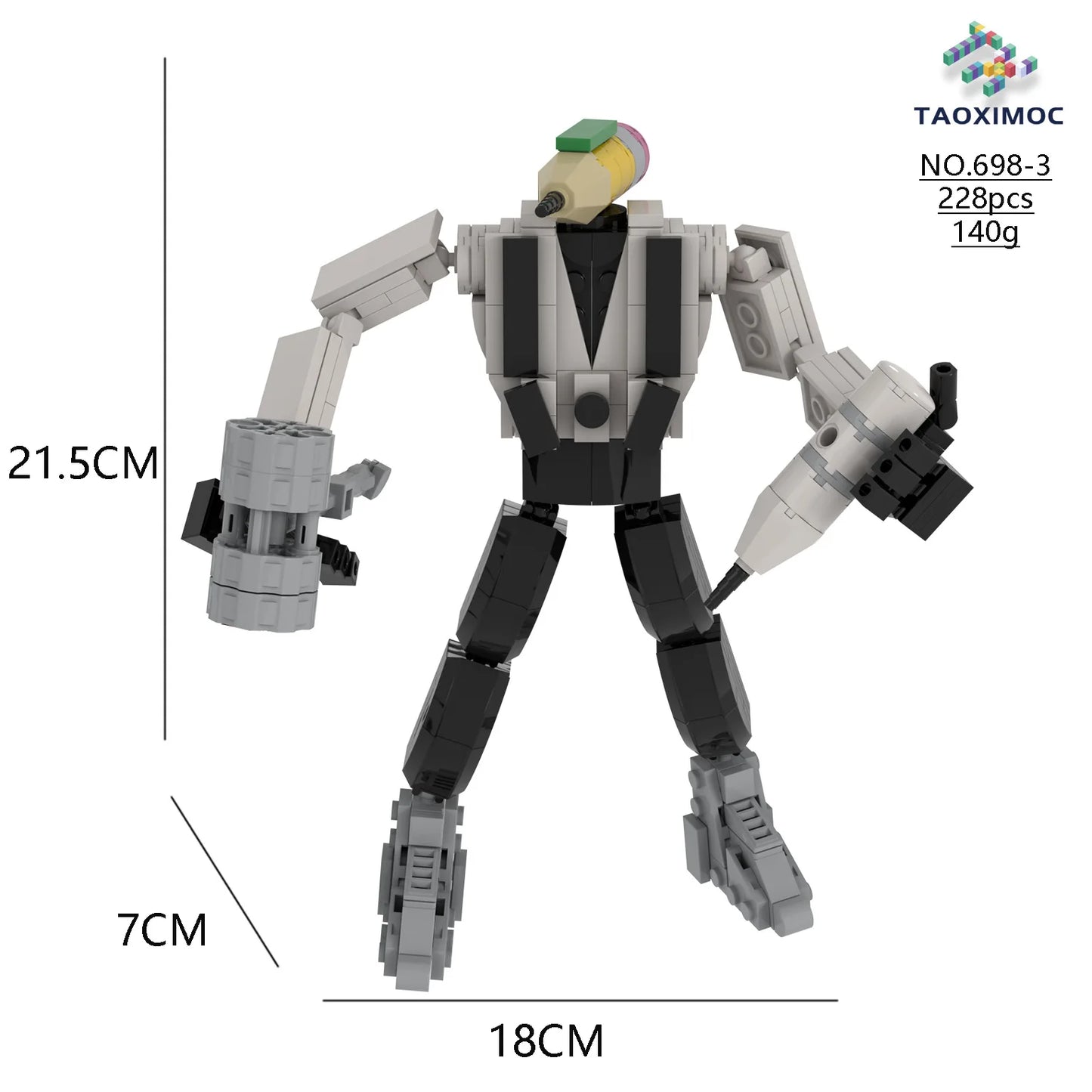Skibidi Toilet Titan TV Man Speakerman Horror Game Bosses Camara Building Block Cartoon Doll Model Kids Birthday Halloween Gift