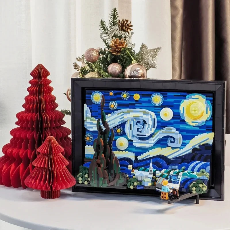 Van Gogh Starry Night 3D Puzzle Toy Aosphere Decoration Gift for Boys And Girls Starry High Aesthetic Value Assembly Toy