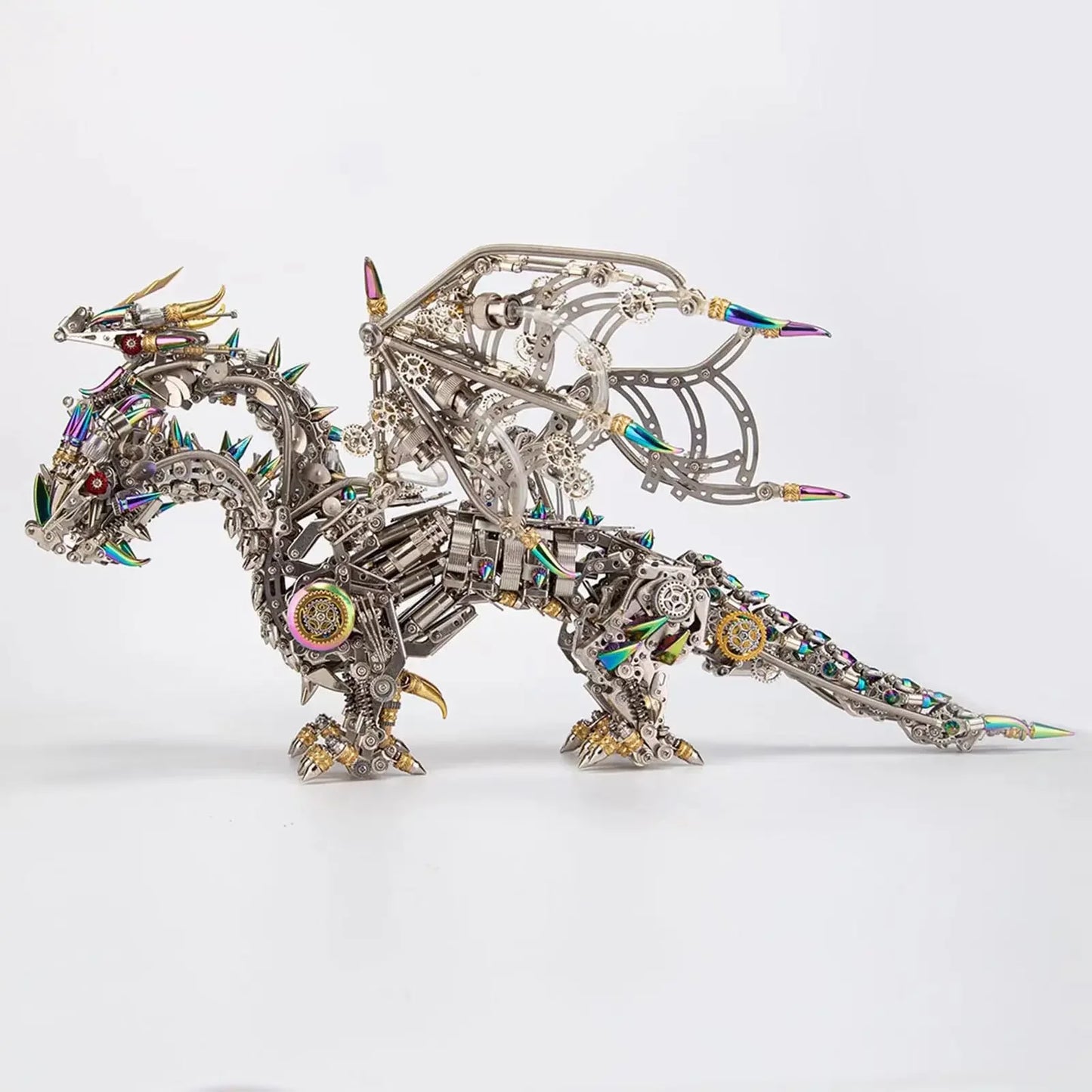 Three-headed dragon 3D three-dimensional metal mechanical assembly handmade model toy birthday gift for boy friends