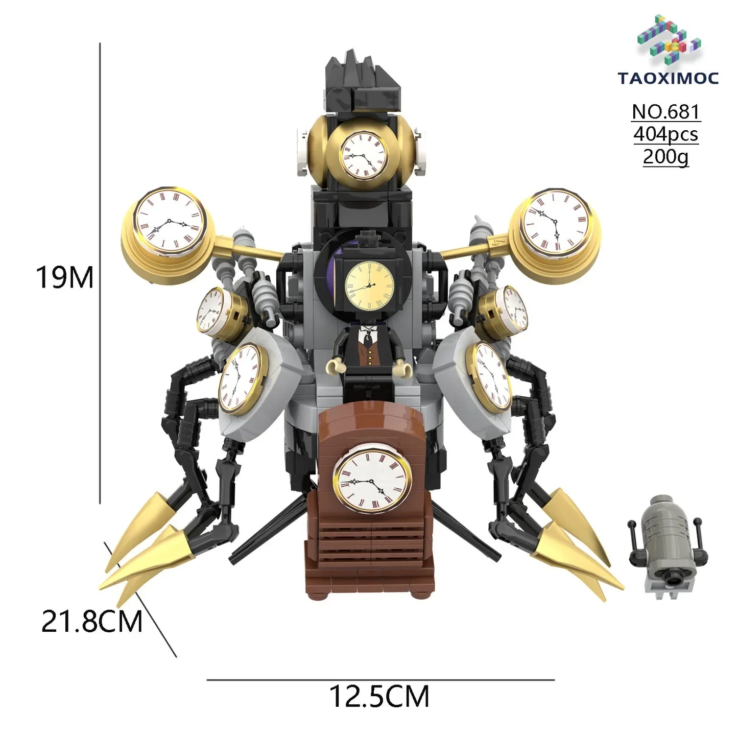 Skibidi Toilet Titan TV Man Speakerman Horror Game Bosses Camara Building Block Cartoon Doll Model Kids Birthday Halloween Gift