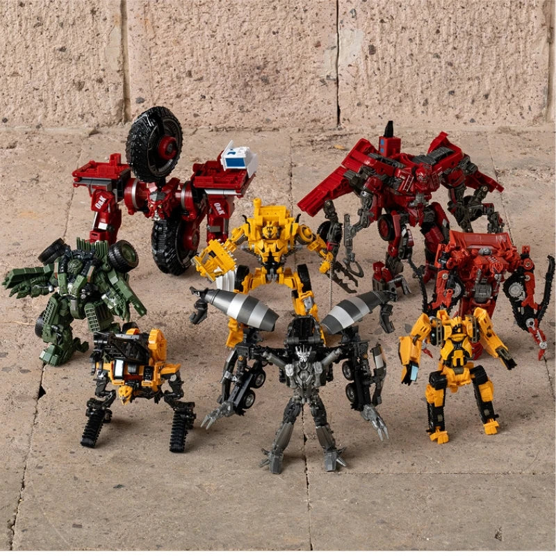 DD03 Anime Transformation Toys Cool Devastator Robot Car AOYI 8 IN 1 Mixmaster Movie Action Figure Vehicle Engineering Model