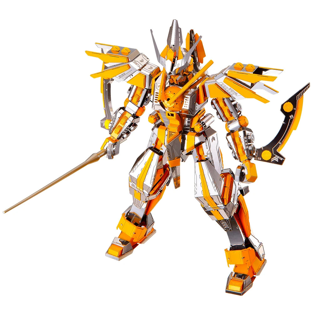 Piececool Model Building Kits Crescent Blade Armor 3D Puzzle Metal Assembly Model Kits Creative Toys DIY for Teens