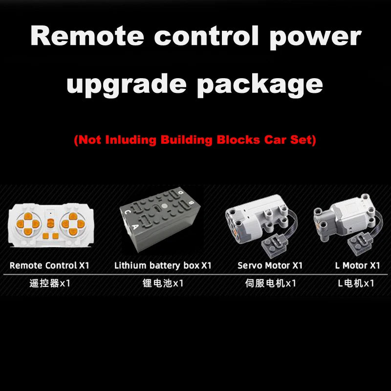 High-tech Building Blocks F1 Formula 1 Remote Control Super Speed Racing Model Rc Car Kid Toys and Moc Updated accessory package