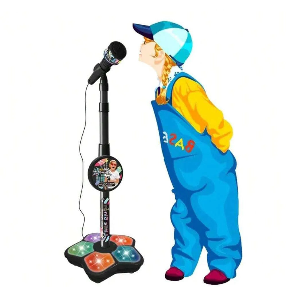 Kids Microphone Stand Toy, Portable Children's Karaoke Electronic, Durable Party Karaoke Microphone Stand, Kids Karaoke Machine