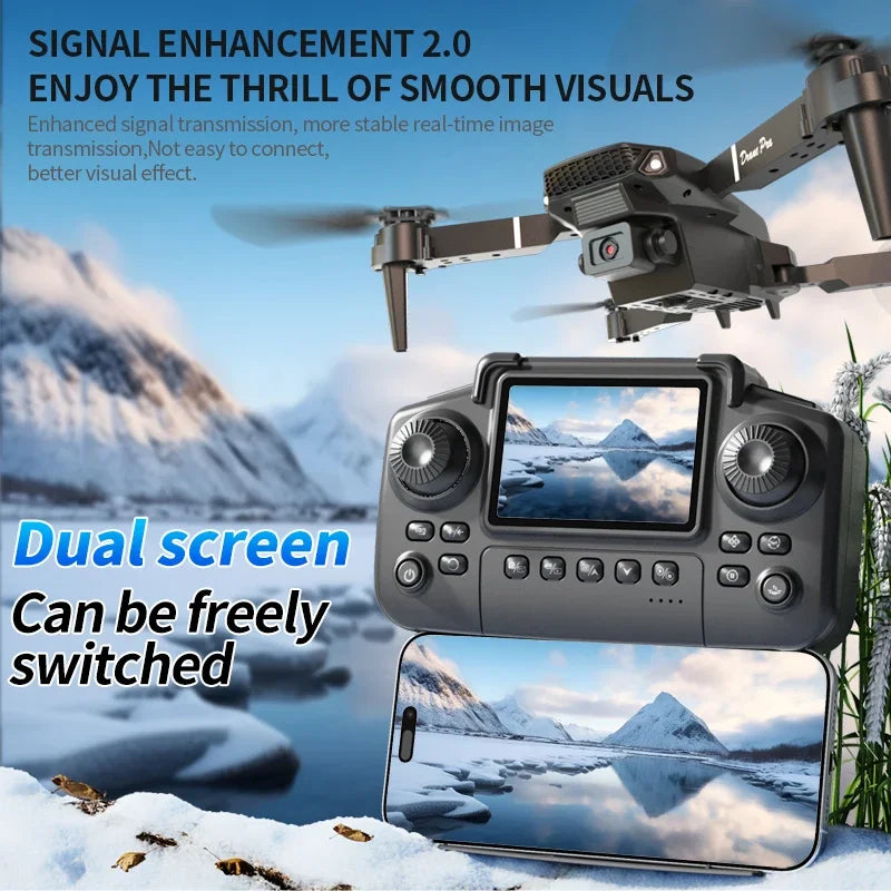 Professional Drone E88 PRO 8K HD Wide-Angle Camera WiFi FPV Height Hold Foldable RC Drone Quadrotor Helicopter Children's Toys