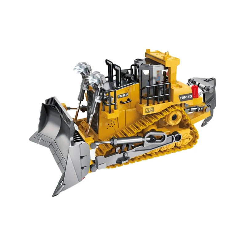 New 4WD Professional Remote Control Excavator Alloy Dump Truck Bulldozer Model RC Car Construction Vehicle Toys Children Gifts