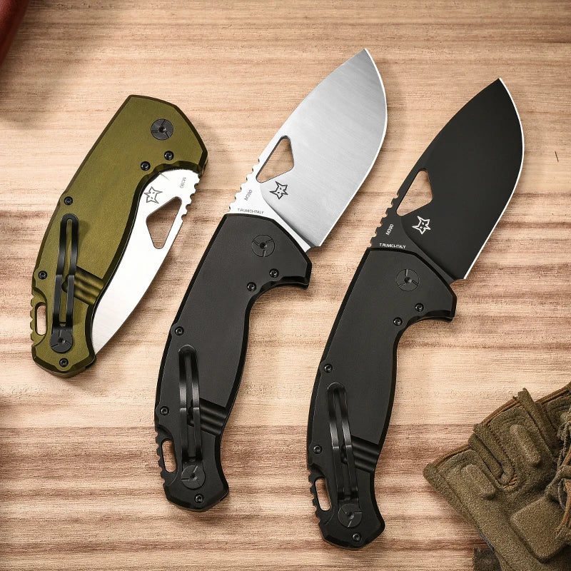 FOX-SK-02OD multi-functional folding knife, outdoor camping, climbing, fishing, emergency rescue tool, sharp fruit knife