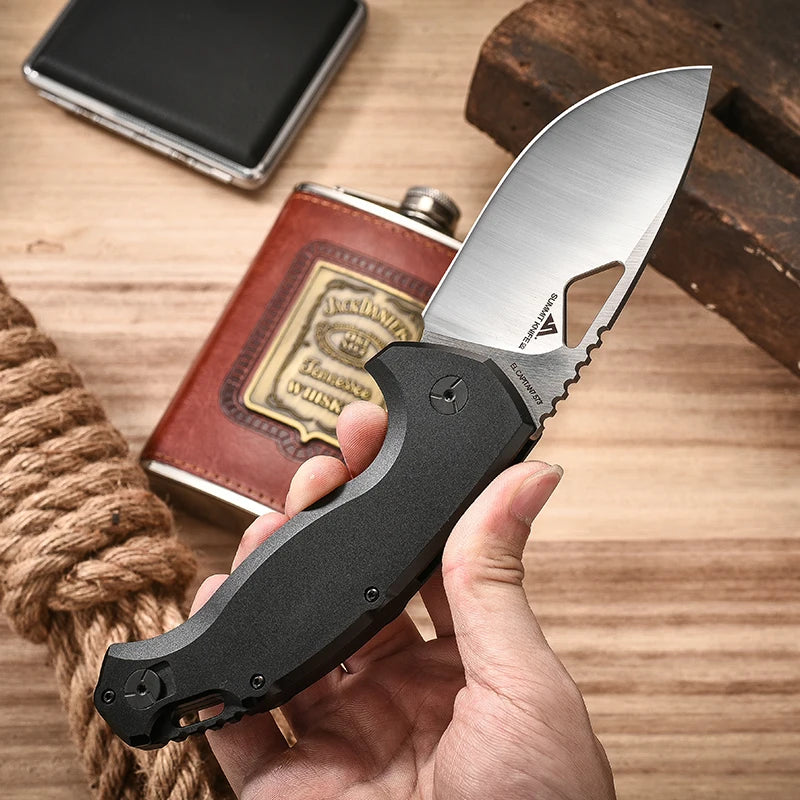FOX-SK-02OD multi-functional folding knife, outdoor camping, climbing, fishing, emergency rescue tool, sharp fruit knife