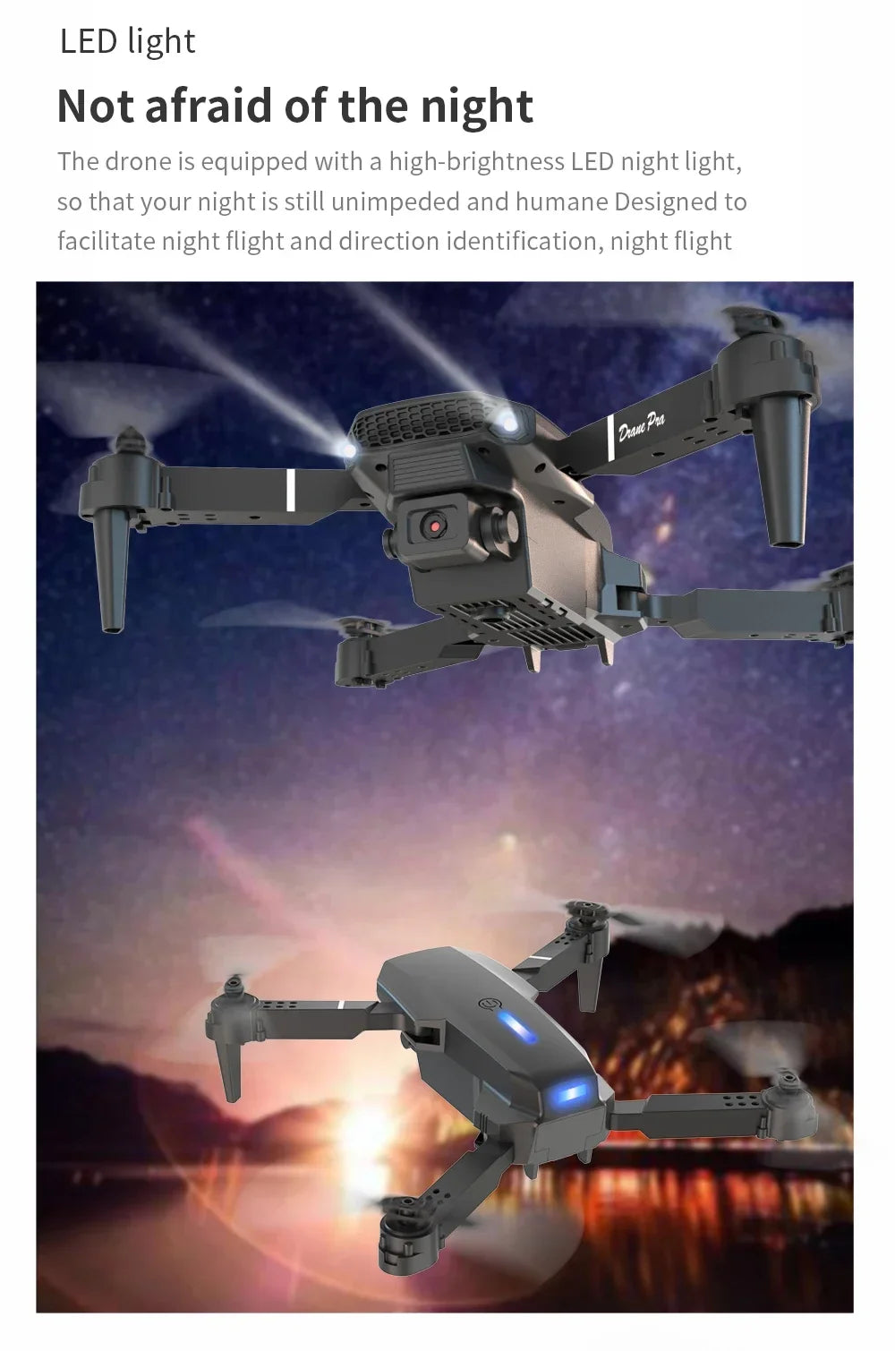 Professional mini remote control drone E88 4K HD aerial camera WiFi FPV foldable quadcopter RC helicopter Children's toy Gift