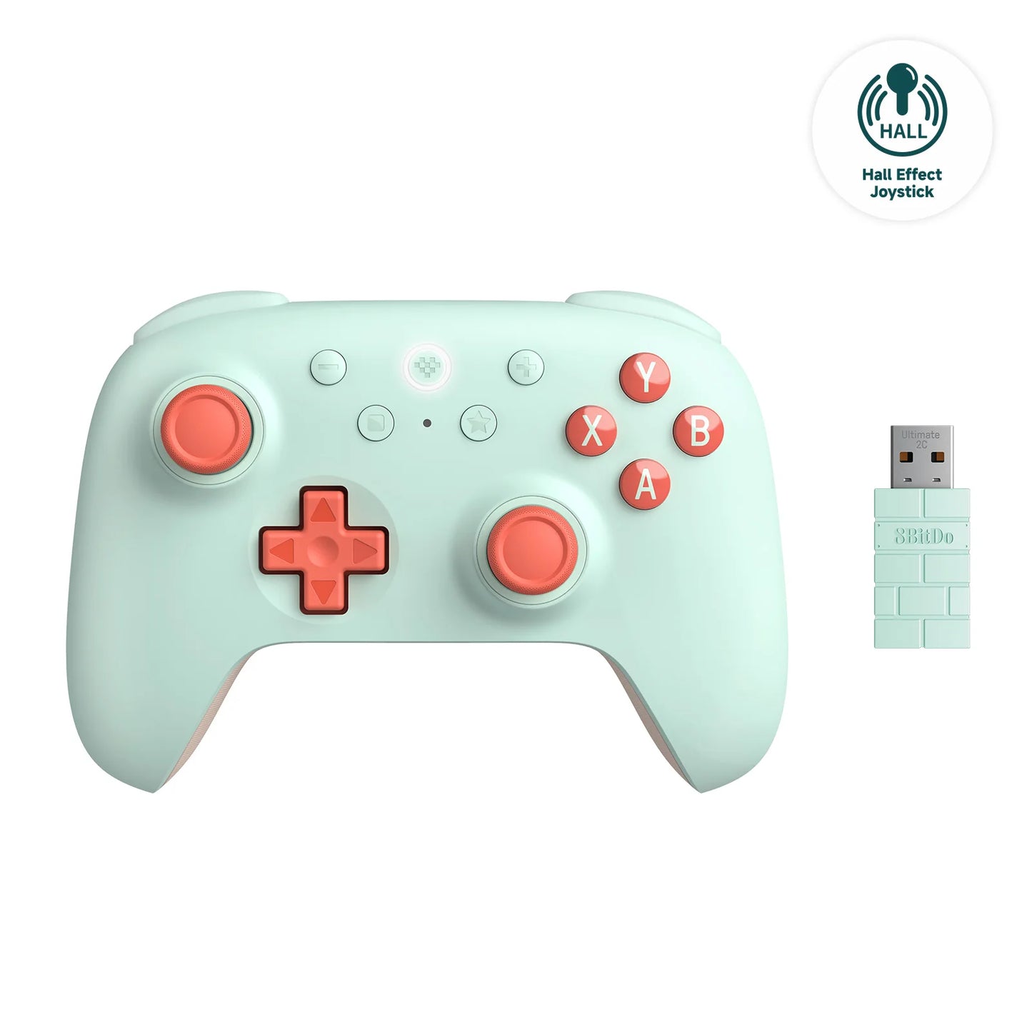 8BitDo Ultimate 2C Wireless Gaming Controller,Gamepad with Hall Effect for PC, Windows 10, 11, Steam Deck, Raspberry Pi, Android