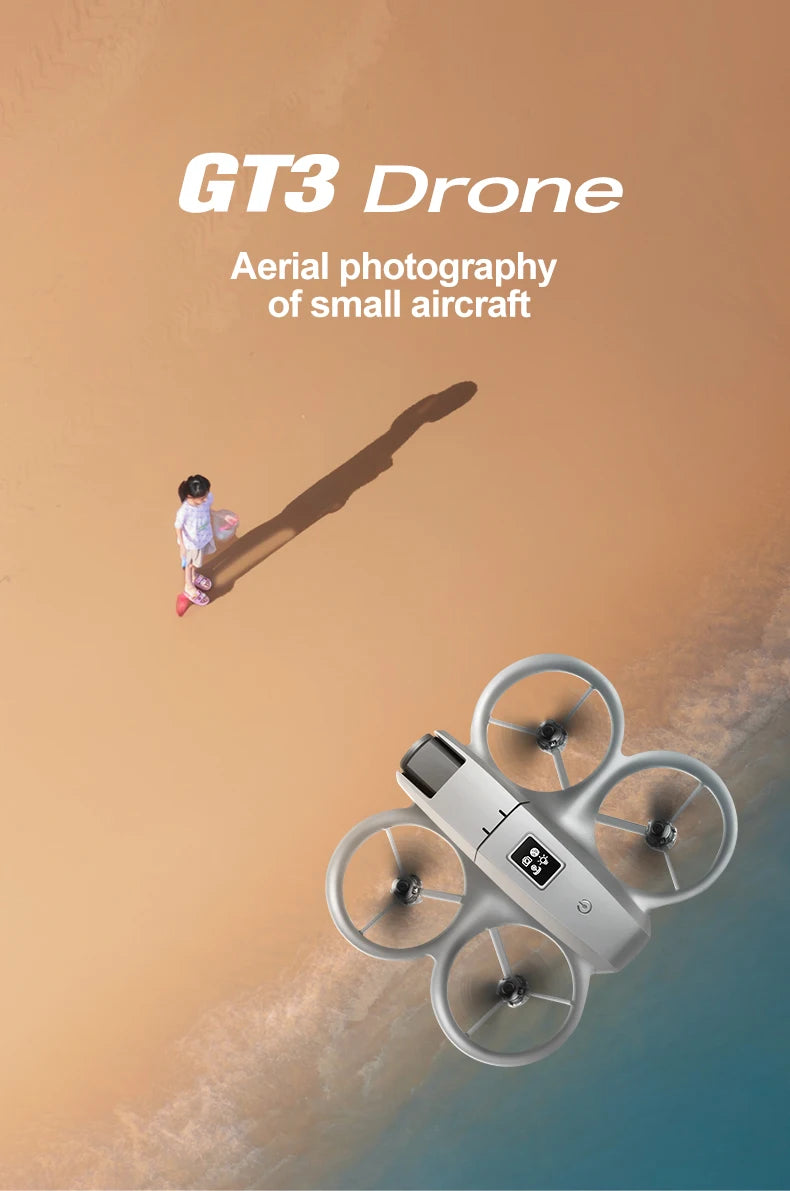 Gt3 Mini Drone 8k Camera 180° ESC Optical Flow Positioning WIFI Aerial Photography Remote Control Aircraft G-safe Drone Toy Gift