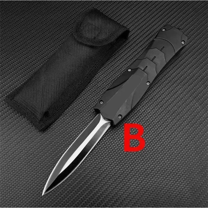 High Quality BM 3300 Infidel A016 Quick Opening D2 Blade Wood Handle Hunting Knife Camping Self Defense EDC Multitool Tools Gift