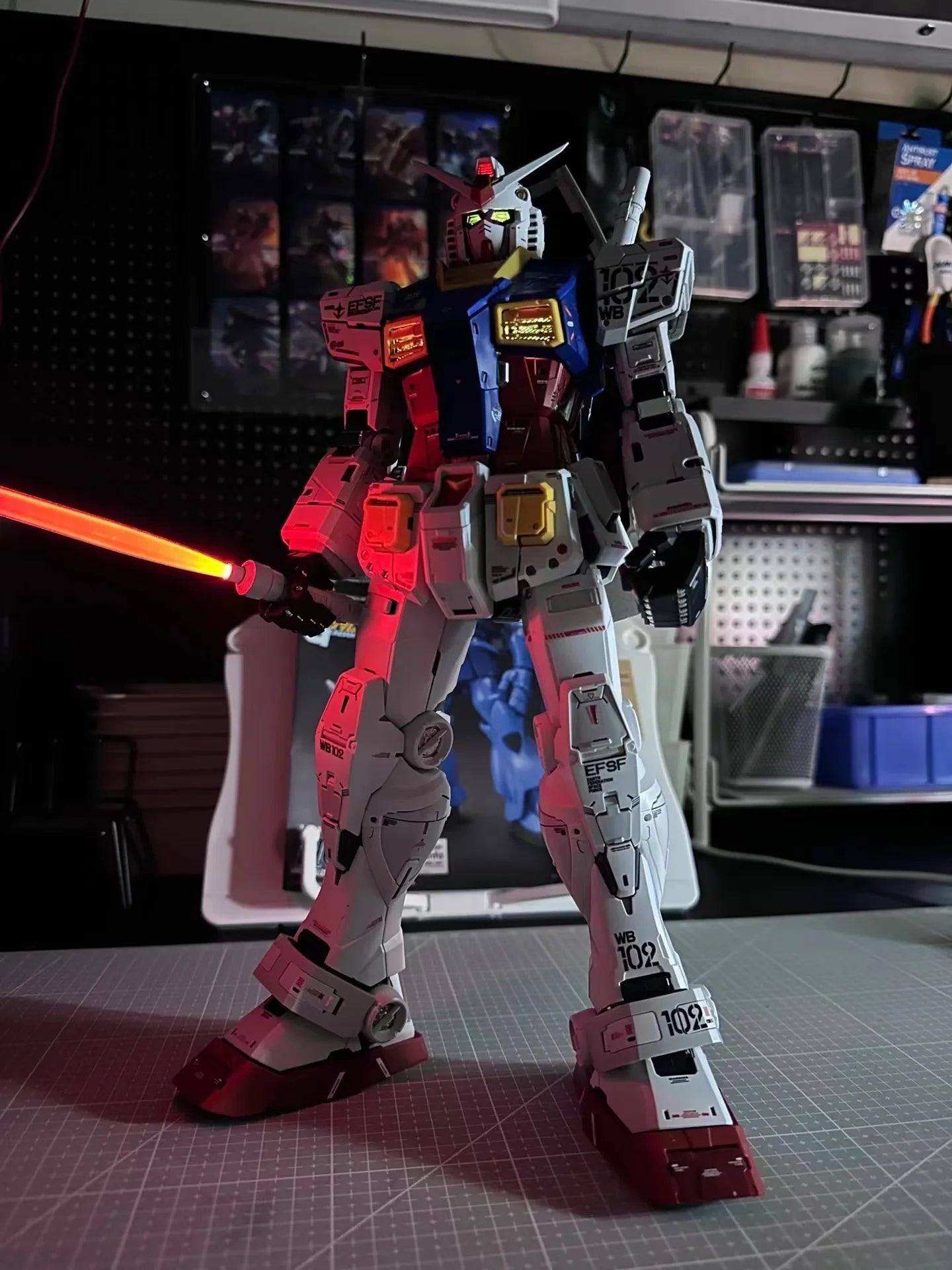 Daban PGU 1/60 Yuanzu 2.0 RX-78-2 Has The Function Of Exposing The Inner Frame With Lamp Assembly Model Kit Action Figures Gift