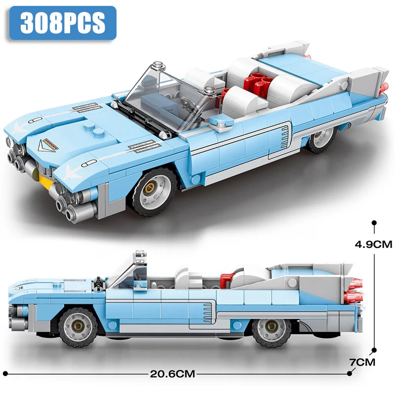 Speed Champions Series Racing Sports Vehiclea Technique Car Supercar Building Blocks Set Bricks Classic MOC Model Toys For Kids