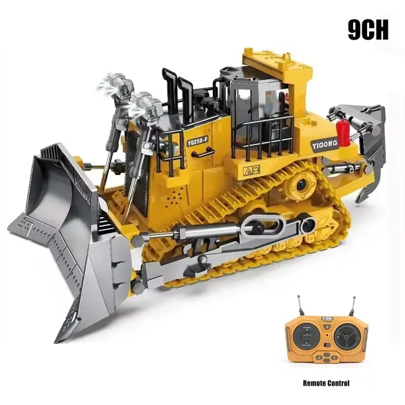 New RC Excavator Dumper Car 2.4G Remote Control Engineering Vehicle Crawler Truck Bulldozer Toys For Boys Kids Christmas Gifts