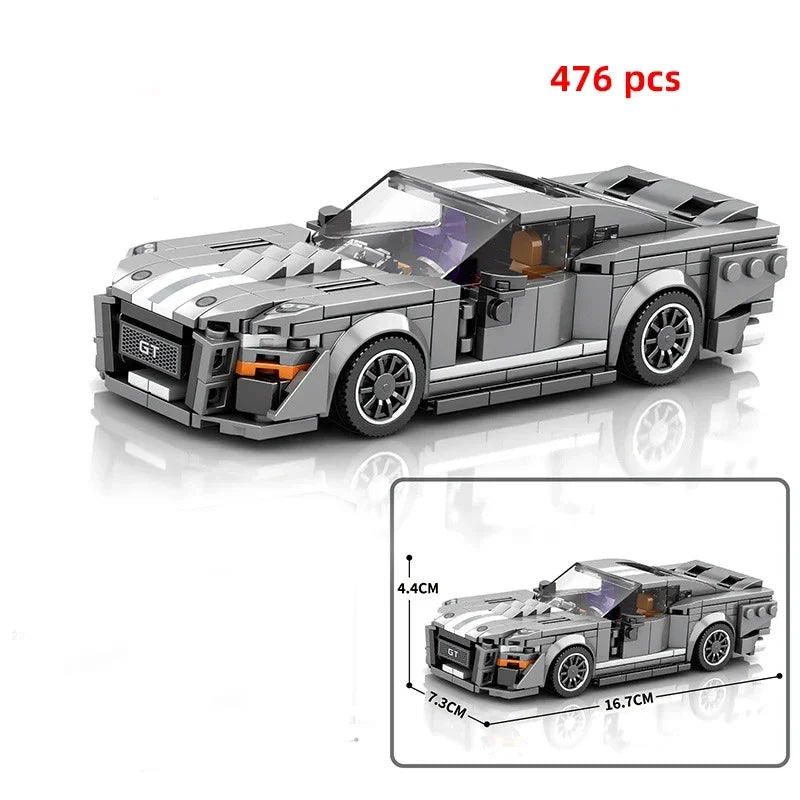 Speed Champions Series Racing Sports Vehiclea Technique Car Supercar Building Blocks Set Bricks Classic MOC Model Toys For Kids