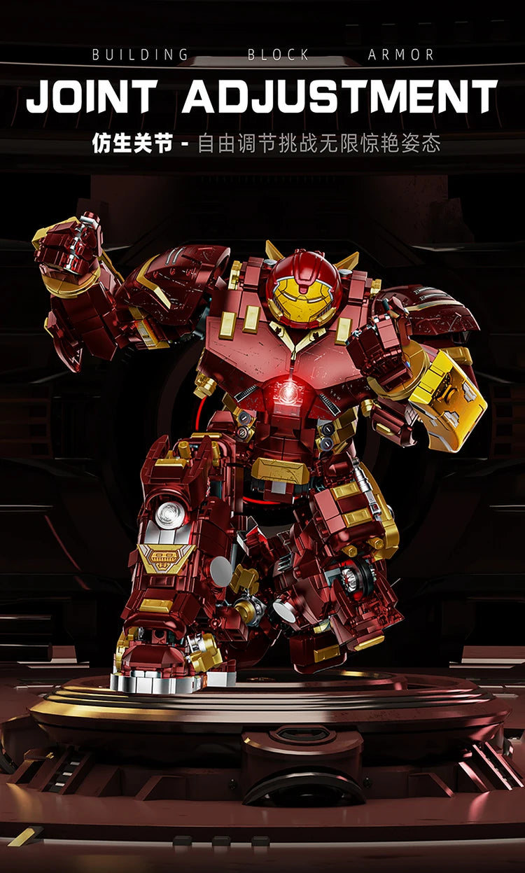 Iron Man The Hulkbuster Ultron Edition Building Block Classics The Avengers Superhero DIY Mech Model Figurines Bricks Toys Gifts