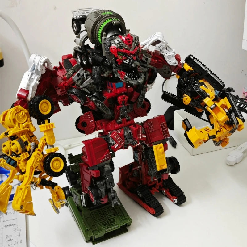 DD03 Anime Transformation Toys Cool Devastator Robot Car AOYI 8 IN 1 Mixmaster Movie Action Figure Vehicle Engineering Model