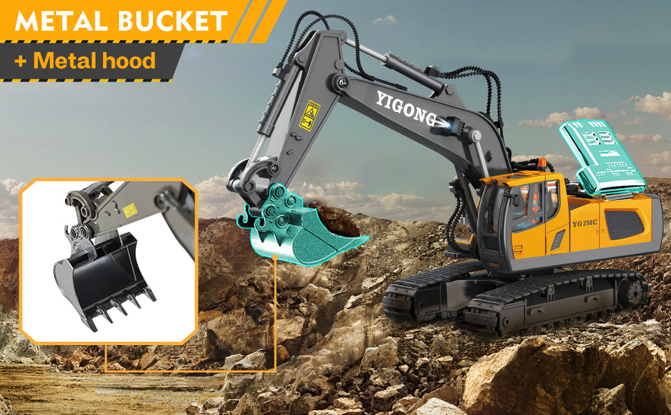 New RC Excavator Dumper Car 2.4G Remote Control Engineering Vehicle Crawler Truck Bulldozer Toys For Boys Kids Christmas Gifts