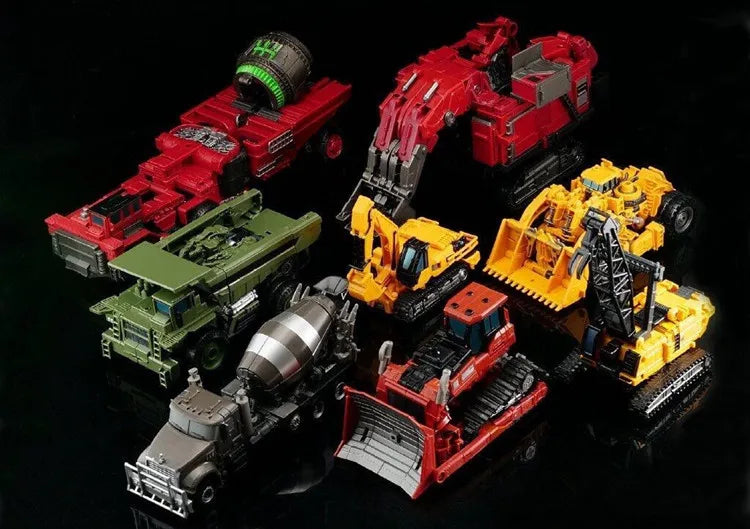 AOYI NEW 8 IN 1 Devastator Transformation Movie Toys Anime Action Figure Cool Engineering Vehicles Mode Robot Car Boy DD04 DD03