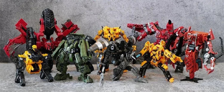 AOYI NEW 8 IN 1 Devastator Transformation Movie Toys Anime Action Figure Cool Engineering Vehicles Mode Robot Car Boy DD04 DD03