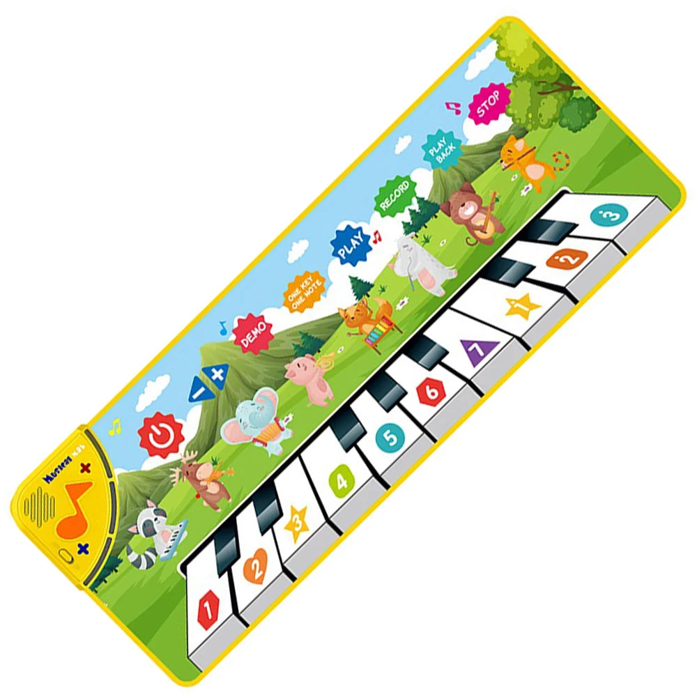 Coolplay Musical Piano Mat for Kids Toddlers Floor Keyboard Dance Mat with 8 Animal Sounds Baby Mat Educational Toys