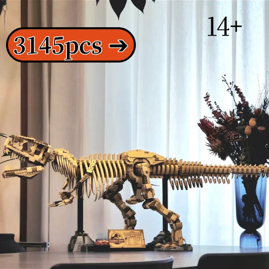 2025 New 76968 large Creative Dinosaur T-Rex Fossils Tyrannosaurus Rex Building Blocks  World Park  for Kids Boys Birthday Gifts