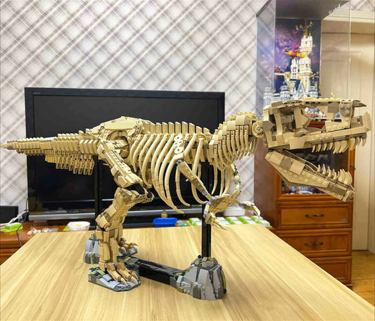2025 New 76968 large Creative Dinosaur T-Rex Fossils Tyrannosaurus Rex Building Blocks  World Park  for Kids Boys Birthday Gifts