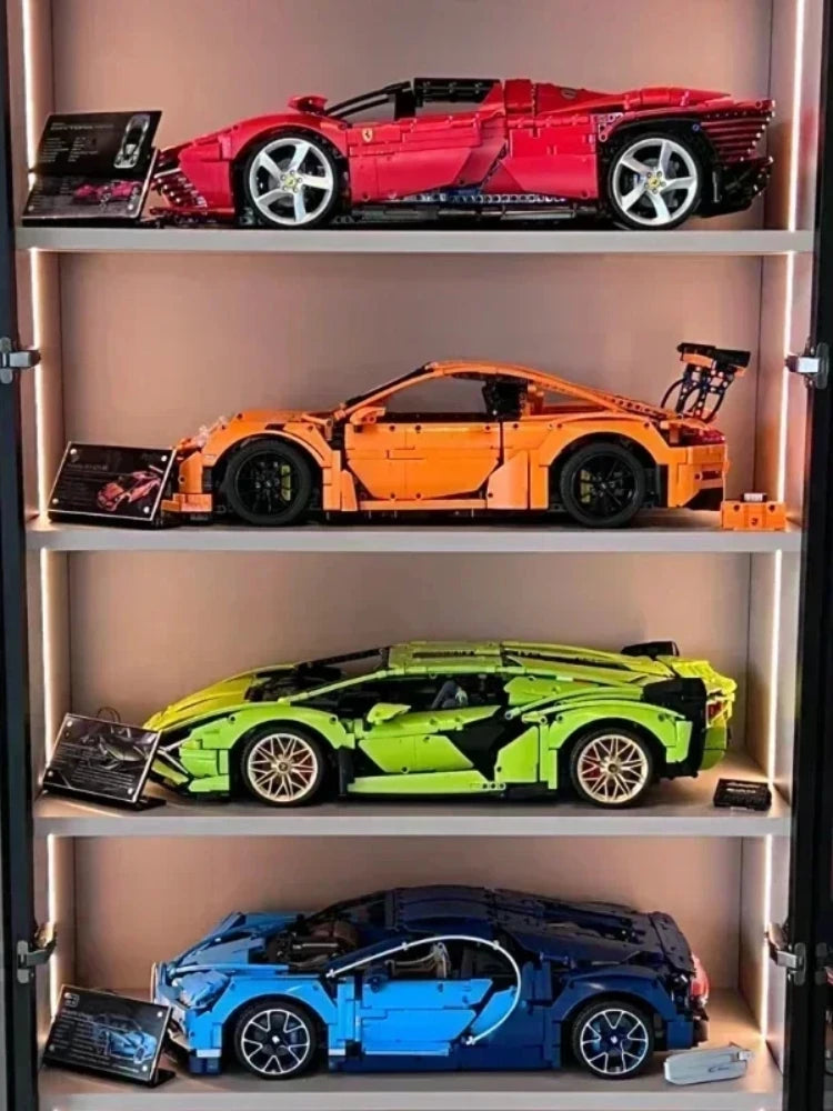 Technical Supercar Super Racing Car Model Building Block 1:8 Bricks Toys For Adults Boys And Kids Christmas Birthday Gifts