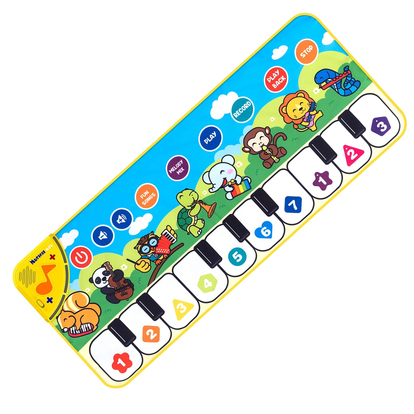 Coolplay Musical Piano Mat for Kids Toddlers Floor Keyboard Dance Mat with 8 Animal Sounds Baby Mat Educational Toys