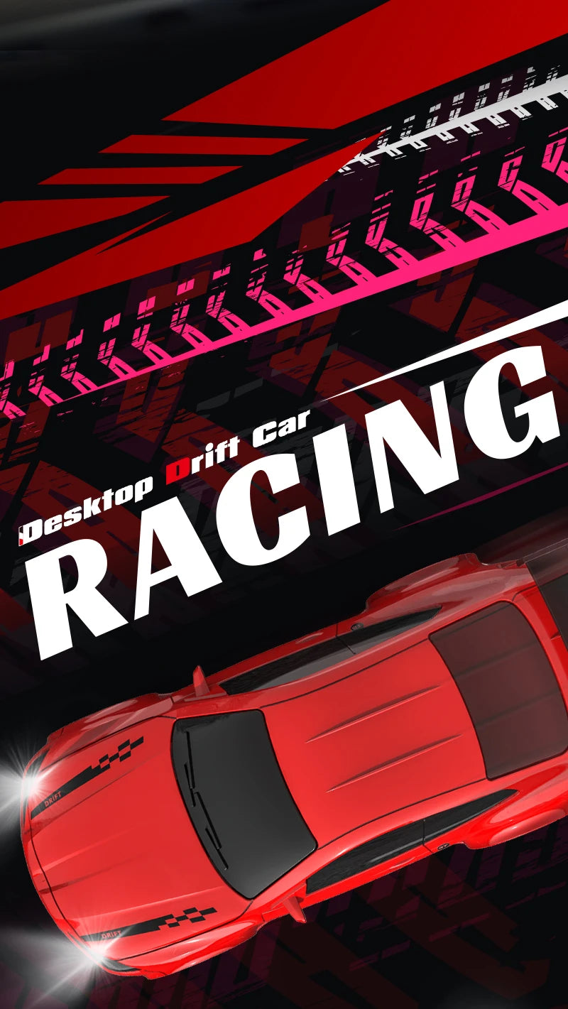 New 4WD 2.4GHZ RC Simulation Mini Drift Car Palm Racing Model Desktop Toys 1/64 Scale Remote Control Car Gift For Children Boys