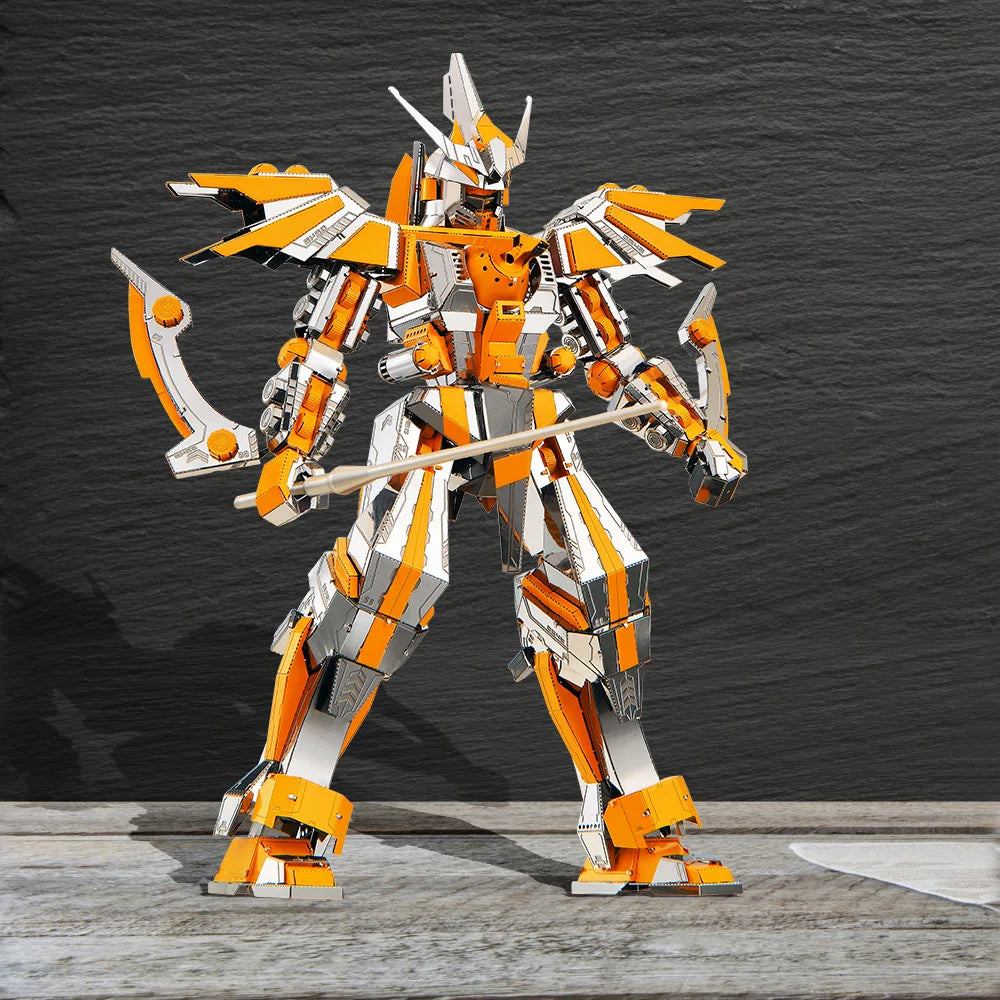Piececool Model Building Kits Crescent Blade Armor 3D Puzzle Metal Assembly Model Kits Creative Toys DIY for Teens