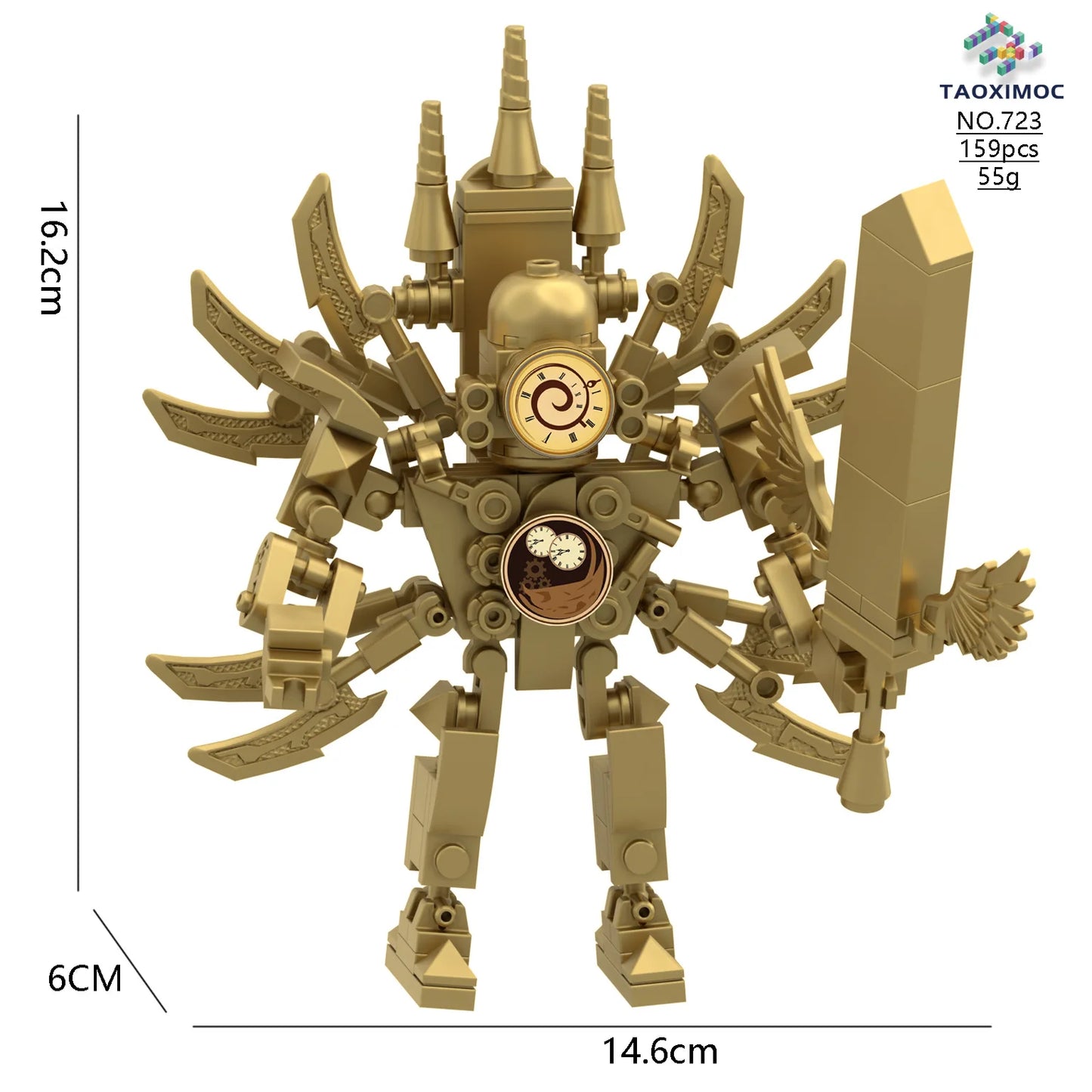 Skibidi Toilet Titan TV Man Speakerman Horror Game Bosses Camara Building Block Cartoon Doll Model Kids Birthday Halloween Gift