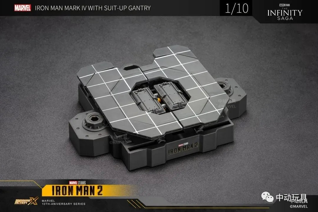 Zd Toys Suit Up Gantry With MK4 iron man Gantry Original 1/10 Tony Stark Model Action Figure Collectible Toy Gift For Kid