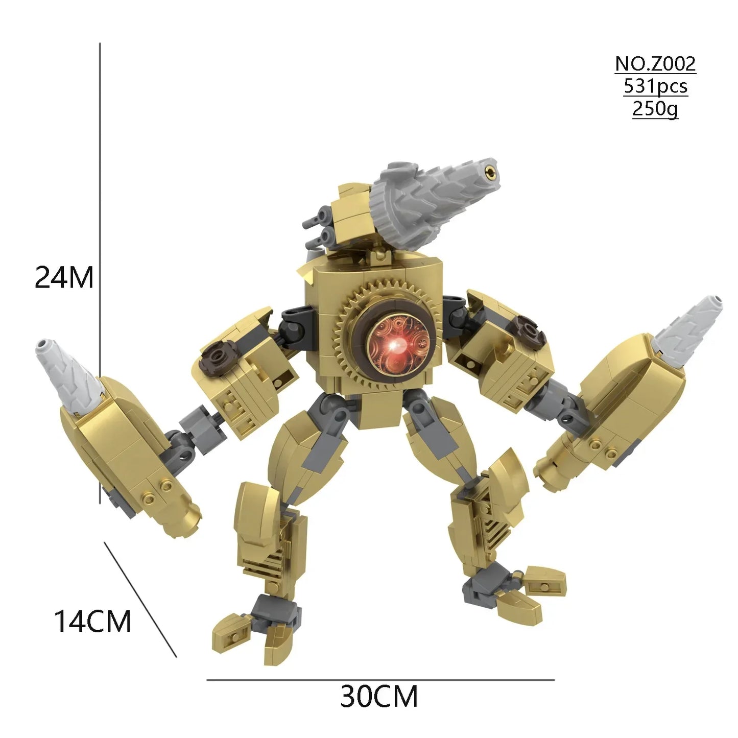 Skibidi Toilet Titan TV Man Speakerman Horror Game Bosses Camara Building Block Cartoon Doll Model Kids Birthday Halloween Gift