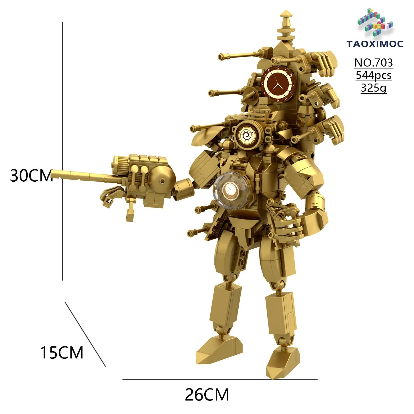 Skibidi Toilet Titan TV Man Speakerman Horror Game Bosses Camara Building Block Cartoon Doll Model Kids Birthday Halloween Gift
