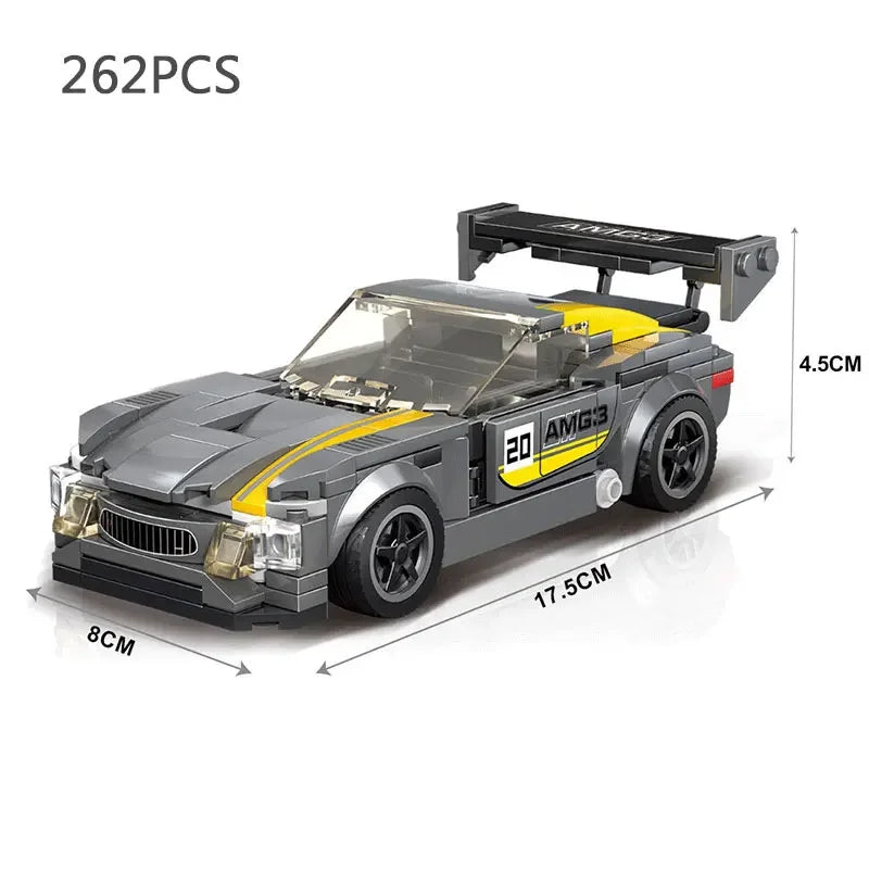 Speed Champions Series Racing Sports Vehiclea Technique Car Supercar Building Blocks Set Bricks Classic MOC Model Toys For Kids