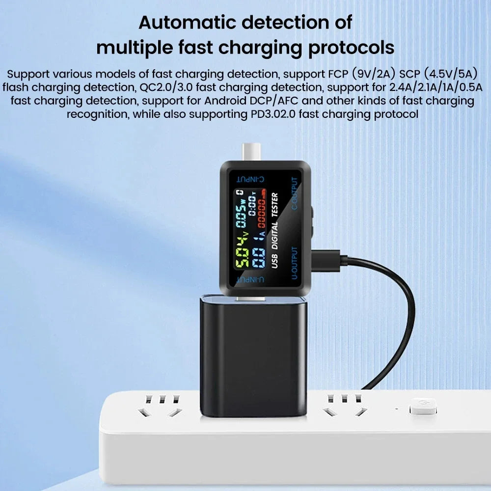 Voltage Meters Current Voltage Capacity Battery Tester USB Volt Current Voltage Doctor Charger Capacity Tester Meter Power Bank