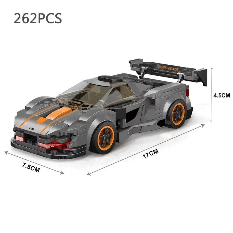 Speed Champions Series Racing Sports Vehiclea Technique Car Supercar Building Blocks Set Bricks Classic MOC Model Toys For Kids