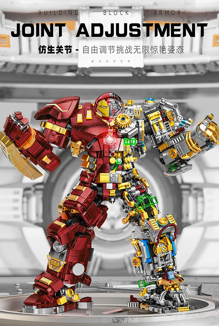 Iron Man The Hulkbuster Ultron Edition Building Block Classics The Avengers Superhero DIY Mech Model Figurines Bricks Toys Gifts