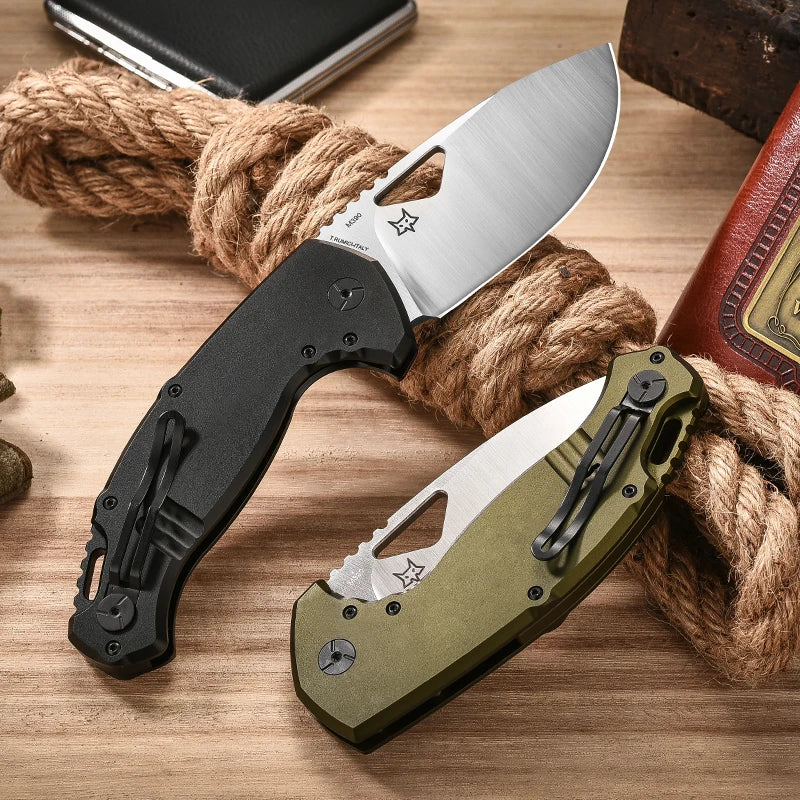 FOX-SK-02OD multi-functional folding knife, outdoor camping, climbing, fishing, emergency rescue tool, sharp fruit knife