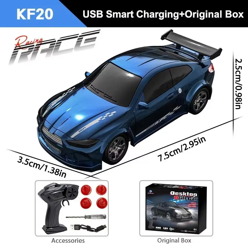 1/64 2.4G High speed Mini Drift Rc Car 4WD Remote Control Car Four Wheel Drive Radio Controlled Mini Racing Model Boy Toy Gifts