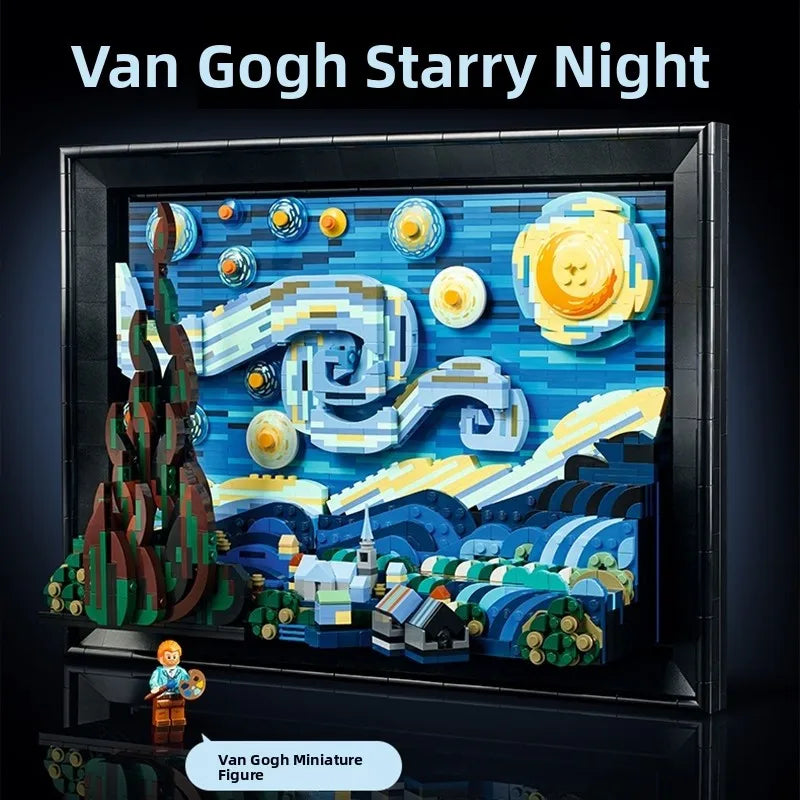 Van Gogh Starry Night 3D Puzzle Toy Aosphere Decoration Gift for Boys And Girls Starry  High Aesthetic Value Assembly Toy