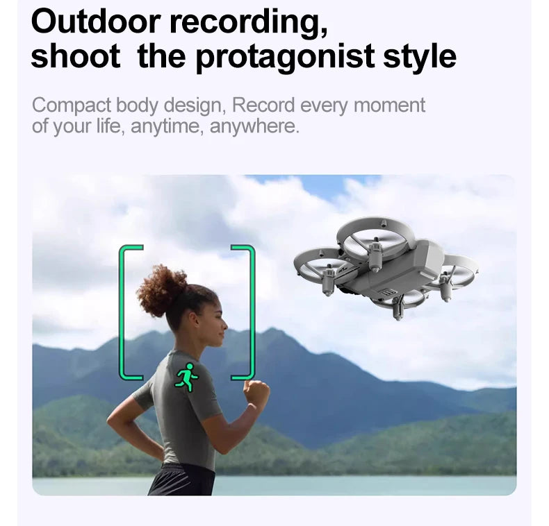 Gt3 Mini Drone 8k Camera 180° ESC Optical Flow Positioning WIFI Aerial Photography Remote Control Aircraft G-safe Drone Toy Gift