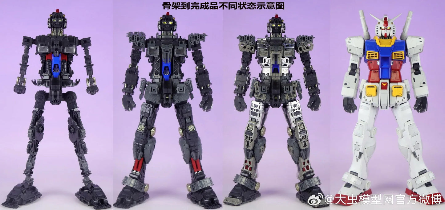 Daban PGU 1/60 Yuanzu 2.0 RX-78-2 Has The Function Of Exposing The Inner Frame With Lamp Assembly Model Kit Action Figures Gift